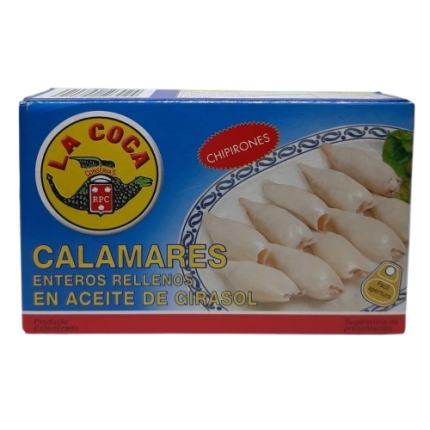 CALAMARES RELLENOS AC.VEG. 115g.-LA COCA