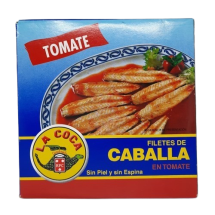 FILETES CABALLA TOMATE 118g. - LA COCA