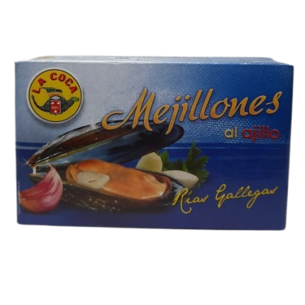 MEJILLONES AL AJILLO 115g. - LA COCA