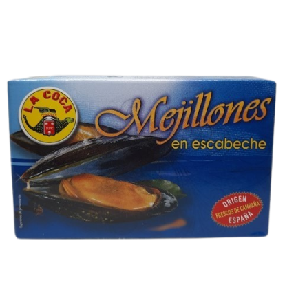 MEJILLONES ESCABECHE 115g. - LA COCA